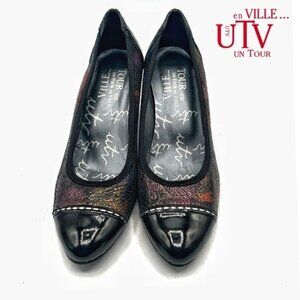 UN TOUR EN VILLE UTV multicoloured cap toe heels pumps Size 36